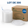PET-deksel Ø 165 mm voor Salade Kom 1300 ml - x300
