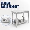 Edelstahltisch 800x600 mm mit Unterregal — Pro