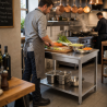 Tafel Inox 1200x700 mm met Onderste Plank — Pro CHR