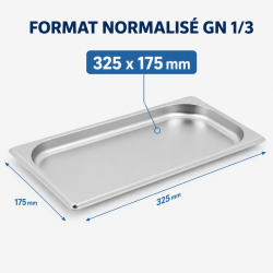 GN-Behälter 1/3 Edelstahl 20 mm - Spülmaschinengeeignet