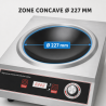 Wok op Inductie Pro 3500 W Inox — Concaaf Gebied Ø227