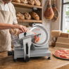 Professionele ham snijmachine 250 mm 150 W met zwaartekracht
