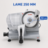 Professionele ham snijmachine 250 mm 150 W met zwaartekracht