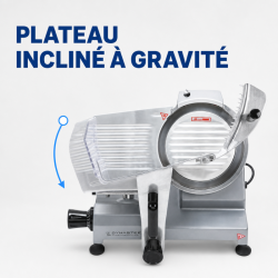 Professionele ham snijmachine 250 mm 150 W met zwaartekracht