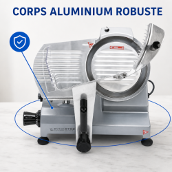 Professionele ham snijmachine 250 mm 150 W met zwaartekracht