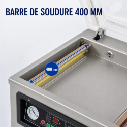 Machine Sous Vide à Cloche 900 W - Soudure 400 mm Inox