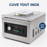Machine Sous Vide à Cloche 900 W - Soudure 400 mm Inox