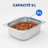 Bac Gastro GN 2/3 Inox 9 L - Diepte 100 mm