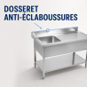 Stainless Steel Sink 1 Basin Right Drainer - L 1000 x D 600 mm