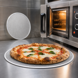 Plaque à Pizza Perforée Ø 350 mm Aluminium — Pro