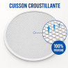 Plaque à Pizza Perforée Ø 350 mm Aluminium — Pro