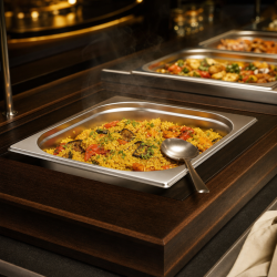 Bac Gastro GN 1/2 Inox - 65 mm - 4 L - Cuisine Pro