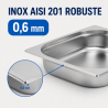 Bac Gastro GN 1/2 Inox - 65 mm - 4 L - Küche Pro