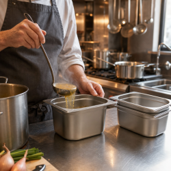 Gastro GN 1/2 Stainless Steel Container Depth 200 mm 12.5 L