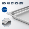 Bac Gastro GN 1/1 Inox 40 mm - 4 L - Cuisine Pro