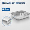 Bac Gastro GN 2/3 Inox 65 mm 5,5 L — Bac Gastronorm Pro