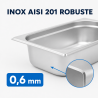 Bac Gastro GN 1/4 Inox — Diepte 65 mm — 1,8 L