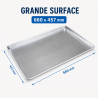 Geperforeerde Aluminium Presentatieplaat 660 x 457 mm