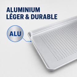 Perforierte Aluminium-Präsentationsplatte 660 x 457 mm