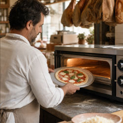 Plaque à Pizza Perforée Ø 280 mm Aluminium — Dynasteel