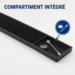 PVC Bar Mat 59 cm Black — Drip Tray Counter CHR