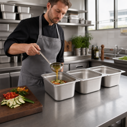 Bac Gastro GN 2/3 Inox 18 L - Profondeur 200 mm
