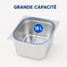 Bac Gastro GN 2/3 Inox 18 L - Profondeur 200 mm