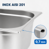 Bac Gastro GN 2/3 Inox 18 L - Profondeur 200 mm