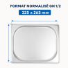 Bac Gastro GN 1/2 Inox - 20 mm - 1 L - Dynasteel