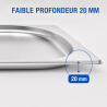 Bac Gastro GN 1/2 Inox - 20 mm - 1 L - Dynasteel