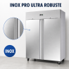 Armoire Négative 1400 L Inox 2 Portes GN 2/1 Ventilée