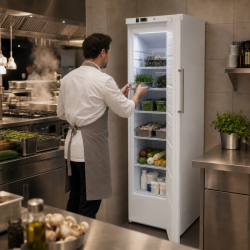 Belüfteter Kühlschrank 306 L +2/+8 °C Volltür