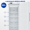 Belüfteter Kühlschrank 306 L +2/+8 °C Volltür