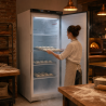 Edelstahl-Gefrierschrank 510 L Belüftet -18/-22 °C