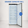 Edelstahl-Gefrierschrank 510 L Belüftet -18/-22 °C