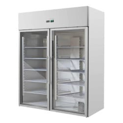 Positive Kühlschrank 1400 L 2 Glastüren GN 2/1