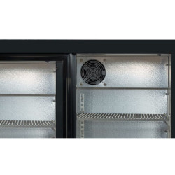 Rückkühlschrank 320 L 3 Schiebetüren aus Glas