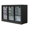 Rückkühlschrank 320 L 3 Schiebetüren aus Glas