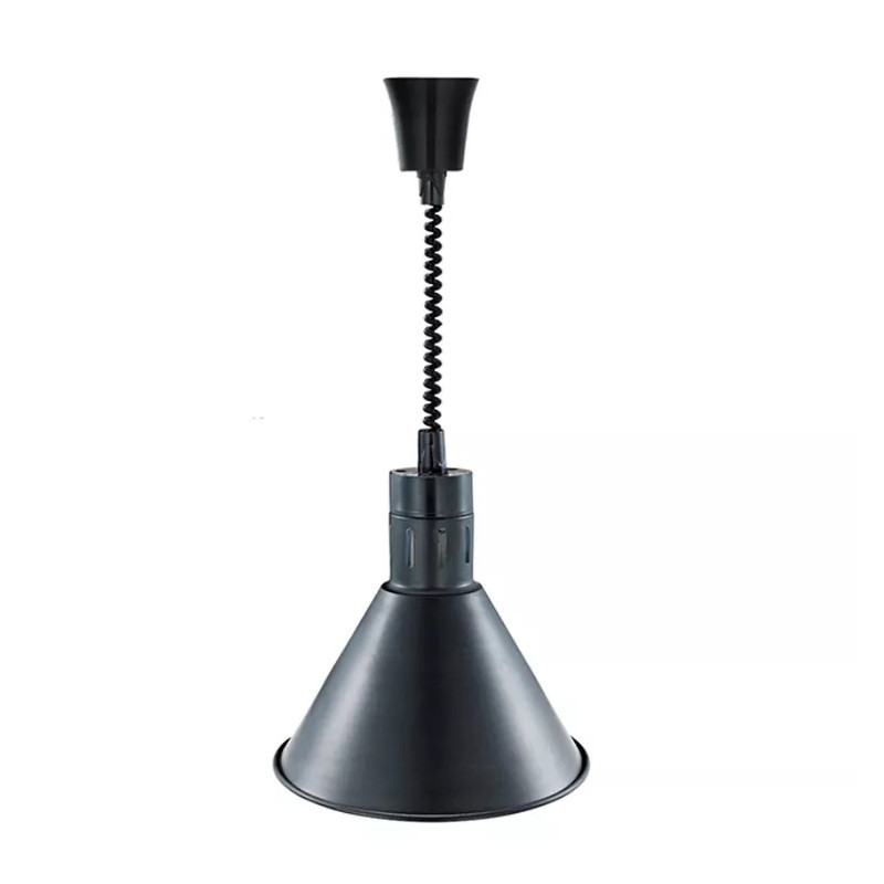 Black Conical Heat Lamp with Bulb - Dynasteel
