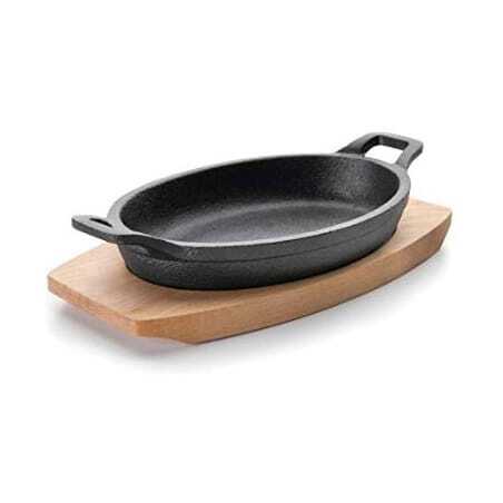 Ovale Braadpan met Houten Basis - 700 ml Lacor