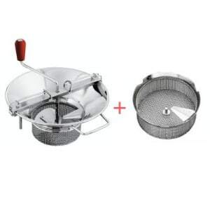 Pack Vegetable Mill No.5 Tinned Steel - Grid Ø 1.5 mm Tellier