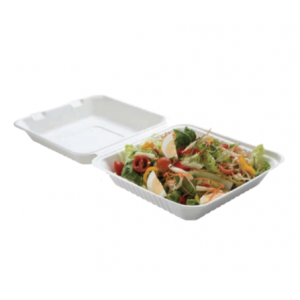 Lunchbox van bagasse met 1 compartiment - Set van 50