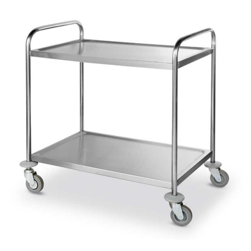 RVS Trolley 2 Plateaus - 2 x 50 Kg