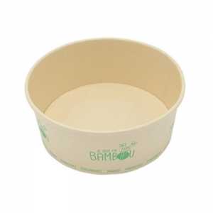 Bamboe saladeschaal - 1300 ml - Set van 50