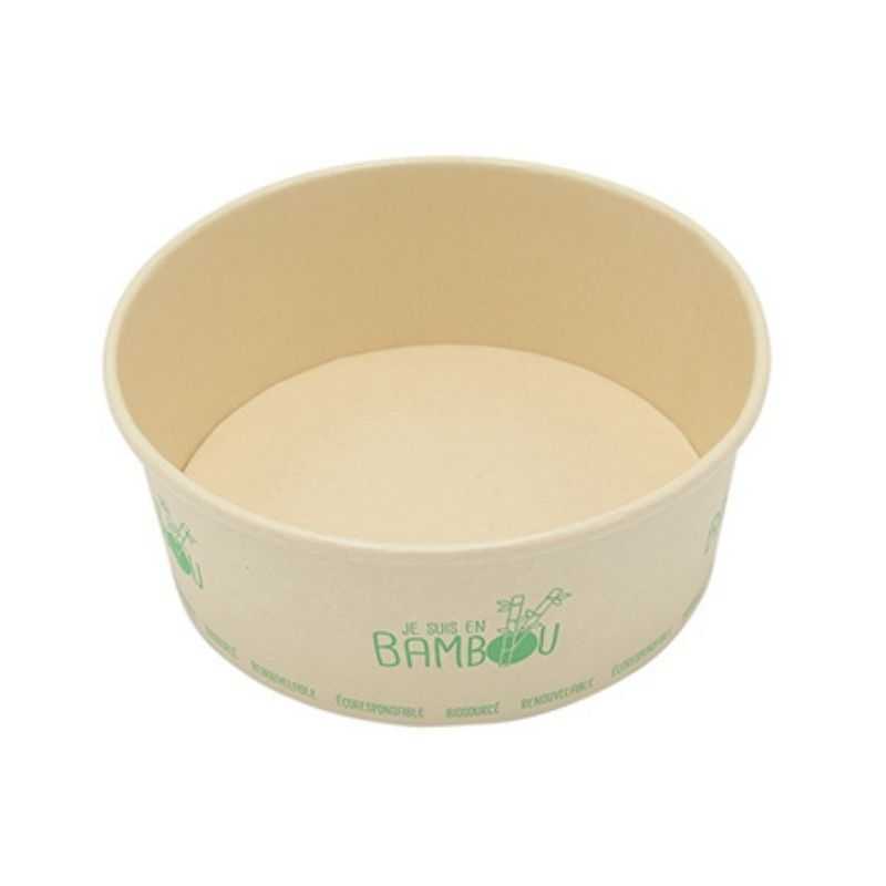 Bamboe saladeschaal - 1300 ml - Set van 50