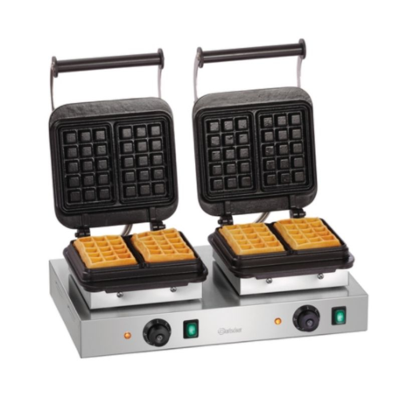 Professional Double Waffle Maker - Brussels Waffles - Bartscher