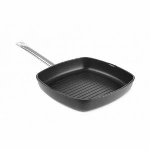 Grillpan met geribbeld gietaluminium - 55 x 29 cm - Merk HENDI - Fourniresto