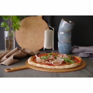 Pizzabrett mit Griff - Durchmesser 254 mm