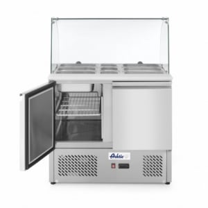 Counter with 2 Doors and Glass Refrigerated Display - 300 L