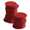 Jetons Rouges - Lot de 100